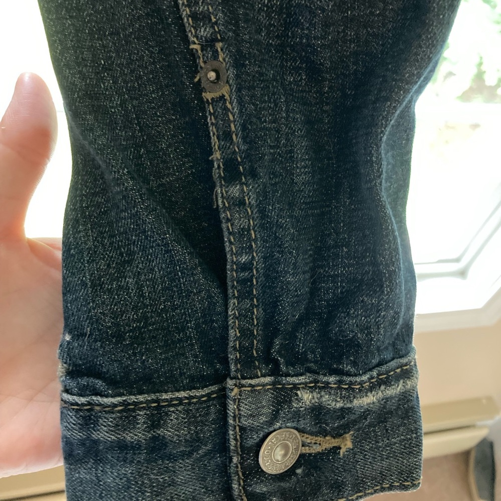 Levi’s Mens Dark Wash Jean Jacket size Small S - Picture 8 of 9